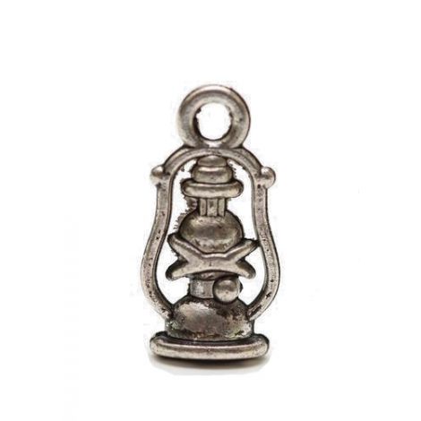 Zawieszka metalowa Charms ScrapBerry's Lampa Naft Brąz, 17mm